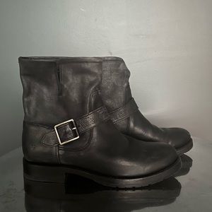 Frye black leather women’s boots 8.5